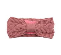 Zambuph Crochet Headbands Head Wrap Knitted Fleece Lined Adjustable Wide Warm Universal Ear Warmer Headband Gifts for Women, Skin pink