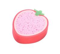 Zambuph Cute Cartoon Fruit Children Bath Cleaning Sponge Fun and Playful Bath Time Kitchen Thickened, Strawberry, 14.5CM