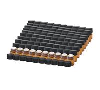 Zambuph Decorative Brown Glass Vials Reusable Sample Bottles Essential Oils And Mini Cosmetics Travel Gift Ideas Decorative Brown Glass Vials Essential Oil Bottle, Connect Stopper 1ml