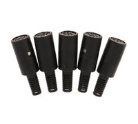 Zambuph DIN Pin Female Plug Connector Mouse Keyboard Connector Easy Installation Customized Cord With 5 Pieces Female Adapter Keyboard Mouse DIY DIN 3 4 5 6 7 8 Pin, Black, 6