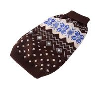 Zambuph Dog Clothes Softness Pets Supplies Resilience Puppy Vest No Buckle Apparel Acrylic Fibers Outfit Dogs T-Shirts, Coffee, S