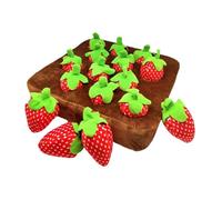 Zambuph Dog Strawberry Plush Toy Strawberry Harvest Features Comfortable Fabric Enabling Fun Shape Exploration And Innovative Pet Engagement Garden Plush Toy Pull Out