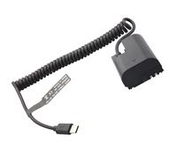 Zambuph Dummy Battery Type C USB C Cable Replace R6 80D Smart Choice For Professionals Capturing Visuals CompatibleFit For R R5 R6 90D 80D 70D 60D 60Da 5D