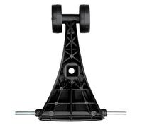 Zambuph Durable Baby Swing Car Wheel Front Triangle Parts Crafted Sturdy Metal And Wear Resistant PP Materials Wiggle Car Accessory Ride On Toys Wheel Accessory, Black, 18x17cm