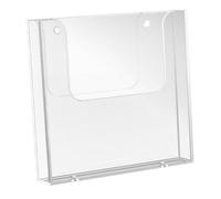 Zambuph Durable Wall Mounted Brochure Holder Clear Storage Rack Displaying Flyers in Offices Ensuring Neat Presentation and Accessibility Pamphlet Holder Clear Literature Offices