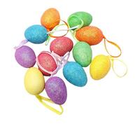 Zambuph Easter Theme Colorful Eggs Hanging Fun Craft Foam Holiday Home Decor Kids Toys Happy Easter Which Is Environmentally Friendly Speckled Eggs Basket Toys Adults Kids Gift, Style B