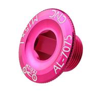 Zambuph Easy Install Aluminum Alloy BMX Bolts Nuts Replace Precise Workmanship Will Not Cause Different Thread Thickness. Ball Bearing Central Axises Screw Sprocket Bicycle, Pink, 2.8x1.42x1.1cm