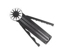 Zambuph Efficient And Smooth Paper Cutter With Twelve Blade Heads And Folding Rulers ABS 12 In One Lace Pattern Cutting Paper, Black