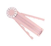 Zambuph Efficient And Smooth Paper Cutter With Twelve Blade Heads And Folding Rulers ABS 12 In One Lace Pattern Cutting Paper, Pink