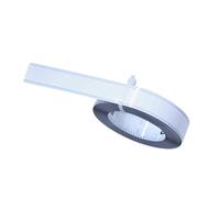 Zambuph Efficient Workbench Ruler With Adhesive Backing Self Adhesive Measuring Tool Carbon Steel Durable For Long Term Workbench Ruler With Backing Versatile, White, Reverse