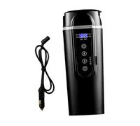 Zambuph Electric Kettle Stainless Steel Road Trips Office Featuring Easy To Clean For Daily While Traveling Or Camping Heated Travel Mug Digital Temperature Display