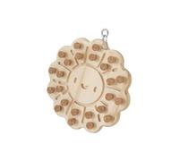Zambuph Engaging Wood Block Puzzle With Chewing Stopper Features Stimulates Bird Intelligence Enhancing Interactive Play Sessions Bird Puzzle Toy With Hole, Sun