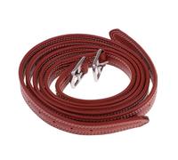 Zambuph Equestrian Stirrups Belt Made Durable Artificial Leather Stirrups Belt With Buckle Reliable Stainless Steel Features Horse Riding Equestrian Supplies