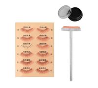 Zambuph Eyelash Stamps Stencil With Handles Quick Application And Bold Eye Looks Every Day Even Lower Lash. Lower Eyelash Stamps Is Made Of Silicone Materials