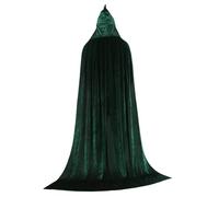 Zambuph Fancy Dress Dressing Up Comfortable Lightweight Halloween Velvet Hooded Cape Accessories Role Play Events Cloak Robe Wizard Devil Outfit Party Decorations