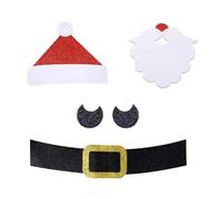 Zambuph Festive Wall Sticker for Christmas Easy Application and Removal Transform Home Decor Cloth Christmas Window Stickers, Santa Claus