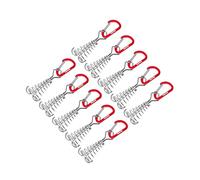 Zambuph Fishing Tent Anchors Durable Deck Tie Down Anchor Pegs Assurance With Adjustable Spring Hook Secure Outdoor Fishbone Tent Stakes Tightener Camping Tents Hook