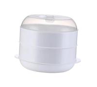 Zambuph Food Grade Microwave Steamer Quick Healthy Cooking Pot Stackable Kitchen Veggies Fish Cookware Microwave Food Steamer Healthy Cooking Pot Quick