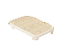 Zambuph Footrest Pet Cleaning Supplies Washable Litter Pad With Unique Oblique Mouth Easily Traps Litter Mess Home Floor Essentials Scat Sifting Pellets, Milk coffee, 50x40.5x9cm