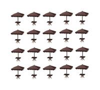 Zambuph Four Corner Mini Sun Parasol Umbrellas 20Pcs Fun Sand Table Scene Accessories Enhancing Outdoor Experiences Sand Table Scene Prop Modern Style 4