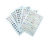Zambuph Fun Water Decal DIY Doll Accessories Anime Figurine Doll Face Eyeball Paster Eye Stickers for Creative Clay Toys Water Decal DIY Accessories Clay Decals