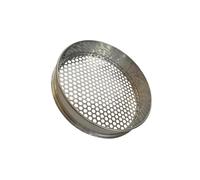 Zambuph Garden Soil Sieve Round Hole Sieve Handy Blueberry Daily Gardening Tasks Blueberry Stainless Steel Garden Soil Making Sorting Portable Sand Sifter Sifting Pan Home Kitchen, Silver, 10mm