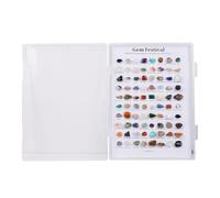 Zambuph Gem Collection Box Rock And Mineral Kit Educational Tool Kids Age 8-12 Who Love Rocks Home Decoration Rock And Gem Collection Box For Kids Science Kits