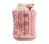 Zambuph Gift Four-legged Companion Thoughtful And Stylish Dog Sweater Vest Warm And Breathable Dog Winter Sweater Jumpers, Pink M