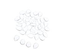 Zambuph Gorgeous 50x Nail Art Tips Polish Color Display Chart Board with Glittering Glass Beads Clear Rhinestone, Clear, Teardrop