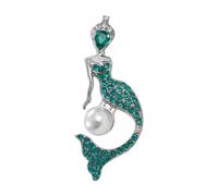Zambuph Gorgeous Women Brooch Rhinestone Brooch Pin Eye Catching Adding Flair To Wedding Attire Win More Compliments Shaped Of Exudes Romantic And Elegance