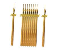 Zambuph Graduation Cap Hat Tassels With 2024 Gold Pendants Stylish Pack For Classmates Sharing During Graduation Ceremony Events Tassels Academic For 2024, yellow, length 40cm