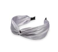 Zambuph Hair Band Wide Simple Style Assorted Colors Crochet Headband Solid Decoration Headbands Creative Gift for Women, Gray