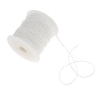 Zambuph Half Round Pearl String Beads Stylish Pearl Strands Garland Exceptional Wedding Favors Creative DIY Crafts And Stunning Decoration Trims String Beads, White, 50m