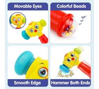 Zambuph Hammer Toy Unique Musical Flashing Lights Fun For Kids And Well Made Flashing Lights Christmas Interesting Eye