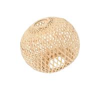 Zambuph Handwoven Bamboo Lampshade Rustic for Kitchen Island Teahouse, 21x20cm