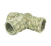 Zambuph Handwoven Pet Rabbit Hamster Nest Habitat House Offers Versatile Hideaway For Furry Friends Chinchillas Hamster Tunnel Pet Training Interactive Fun Toy