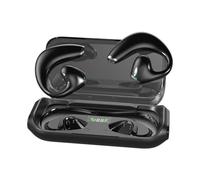 Zambuph Headset With Long-lasting Battery Life And Seamless Connectivity - Sweat-resistant And Lightweight ABS Wireless Earbuds, black