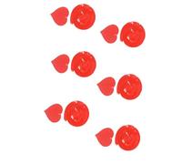 Zambuph Heart Hanging Swirls Love Pendant Attractive Wedding Anniversary Adornment Romantic Valentine's Day Decor Layout Props for Home, Gold red Heart