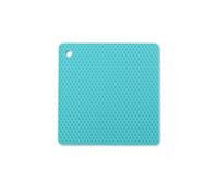 Zambuph Heats Insulated Table Mat Dish Plate Pot Pad Coaster Placemat Protector Reusable Kitchen Washable Household Draining, Lake Blue
