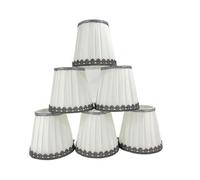 Zambuph High-End Table Lamp Shades for E27 Socket Bedroom Study Room Hotel Lighting Cloth Small Lamp Shades Chandelier Lampshade, Type+2