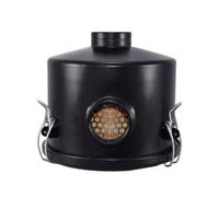 Zambuph High Pressure Air Circular Blower Vacuum Pump Filter Durable Replacement Vacuum Pump Filter F002 Inline Air Circular Blower Inlet Metal Housing