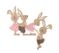Zambuph Holiday Art Featuring Delightful Wood Bunny Table Decor Tabletop Decoration Enhancing Celebration Atmosphere In Various Settings Spring Festival Indoor Outdoor Hanging Pendant, 28x30cm