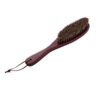 Zambuph Horsehair Clothes Brush Portable Handheld Replacement Home Coat Jacket Hair Brushes Cleaning Tool with Lanyard, Red