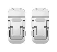 Zambuph Invisible Foldable Stand Adjustable Height And Heat Dissipation 1 Pair Of Aluminum Alloy Notebook Stands Aluminum Alloy, 1 pair of silver