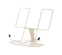 Zambuph Kitchen Essential Recipe Book Stand Versatile Cookbook Holder Durable Iron Organizer for Effective Crafting and Reading. Kitchen EssentialThe Book Stand is Essential Item, White, 18x16x16cm