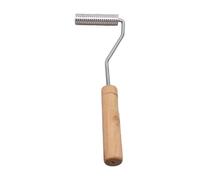 Zambuph Laminating Paint Roller Hand Tool Convenient Ergonomic Handle Smooth Rolling Action Reliable Fiberglass Roller Tool is Made of Aluminum Fiberglass Resin Laminating Paint Kits, Wood, 25x75mm