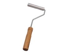 Zambuph Laminating Paint Roller Hand Tool Convenient Ergonomic Handle Smooth Rolling Action Reliable Fiberglass Roller Tool is Made of Aluminum Fiberglass Resin Laminating Paint Kits, Wood, 25x100mm