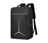 Zambuph Large Storage Water Resistant Business Laptop Backpack with USB Port Comfortable Breathable Straps Suitable for Everyday Waterproof Computer Electronics Accessories Case, Black, 45x31x14cm