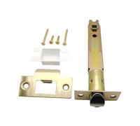 Zambuph Lock Latch Three-Pole Ball Lock Tongue Extended by 5 Inches Universal Accessory for Back Panel Entrance Door ngle, Gold