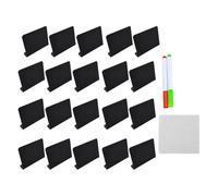 Zambuph Long-lasting Blackboard Labels For Weddings And Events PVC Dessert Bread Display Price Board Identification Table Set, L-shaped, 100 * 75mm